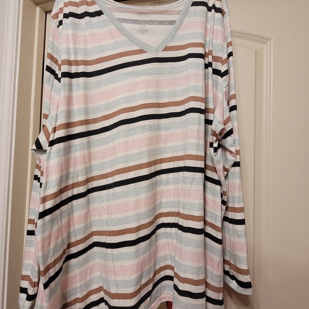 SONOMA plus long sleeve tee, nwot, 4x